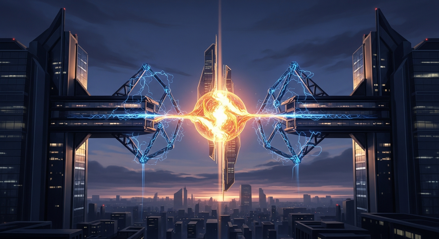 Carrinho de compras digital flutuando em marketplace virtual com ícones de produtos e símbolos de pagamento representando comércio autônomo com IA